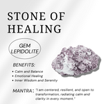 Gem Lepidolite Tower - helmsman - crystal