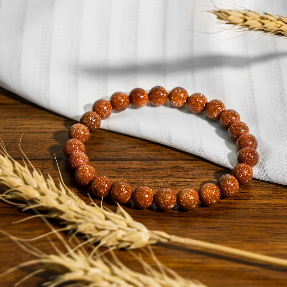 Gold Sandstone Bracelet - helmsman - crystal