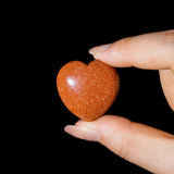 Gold Sandstone Mini Heart Set - helmsman - crystal