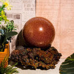 Gold Sandstone Sphere - helmsman - crystal