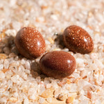 Gold Sandstone Tumbled Stone Set - helmsman - crystal