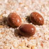Gold Sandstone Tumbled Stone Set - helmsman - crystal