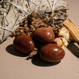 Gold Sandstone Tumbled Stone Set - helmsman - crystal