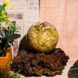 Golden Mica Sphere - helmsman - crystal