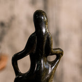Golden Obsidian Angel Carving - helmsman - crystal