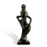 Golden Obsidian Angel Carving - helmsman - crystal