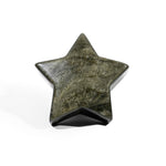 Golden Obsidian Pentagram - helmsman - crystal