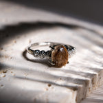 Golden Rutilated Quartz Ring - helmsman - crystal