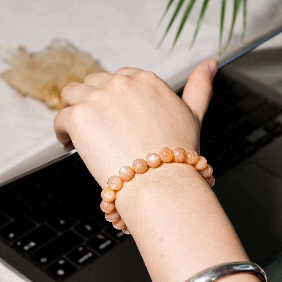 Golden Sun Stone Bracelet - helmsman - crystal