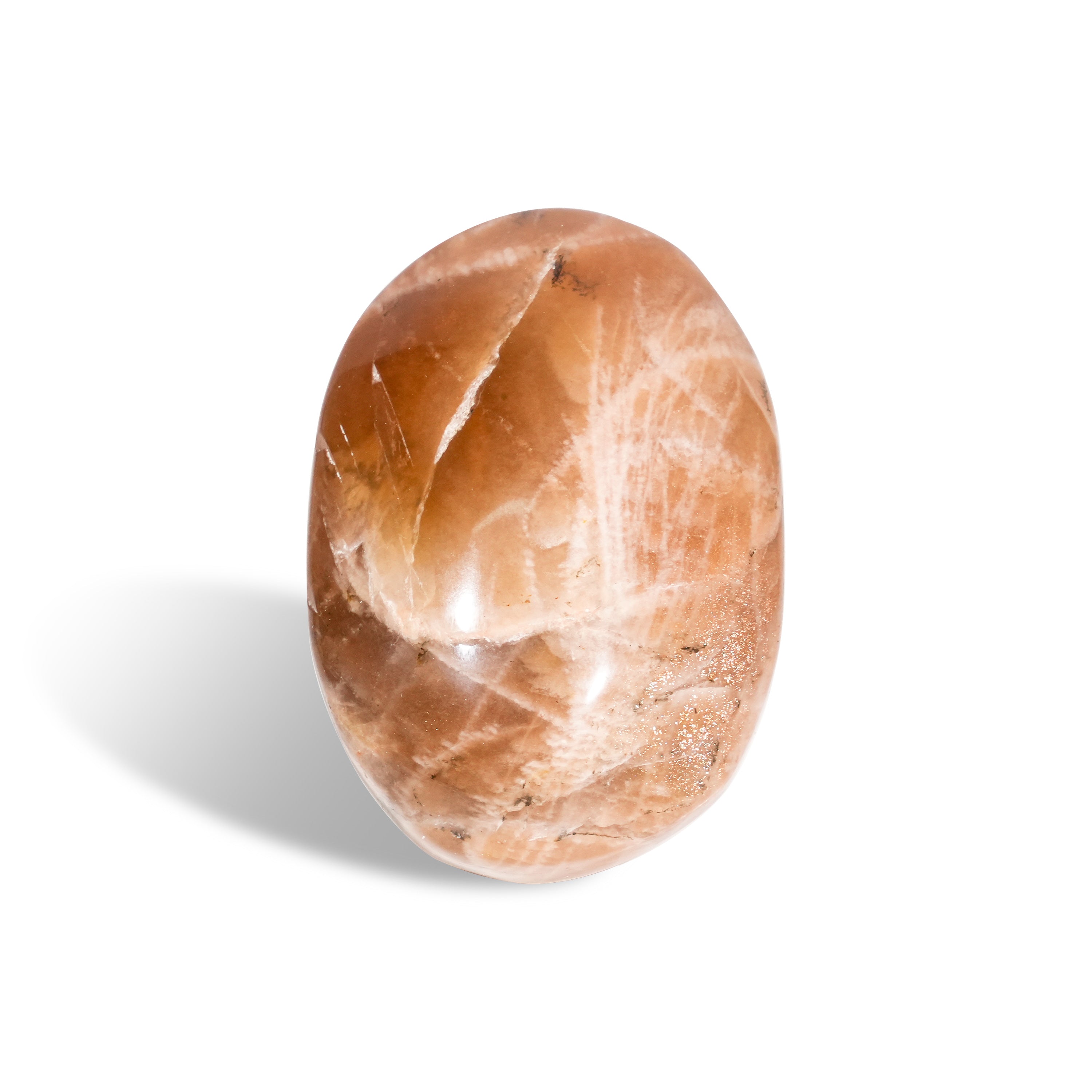 Golden Sun Stone Palm Stone-Helmsman Crystal