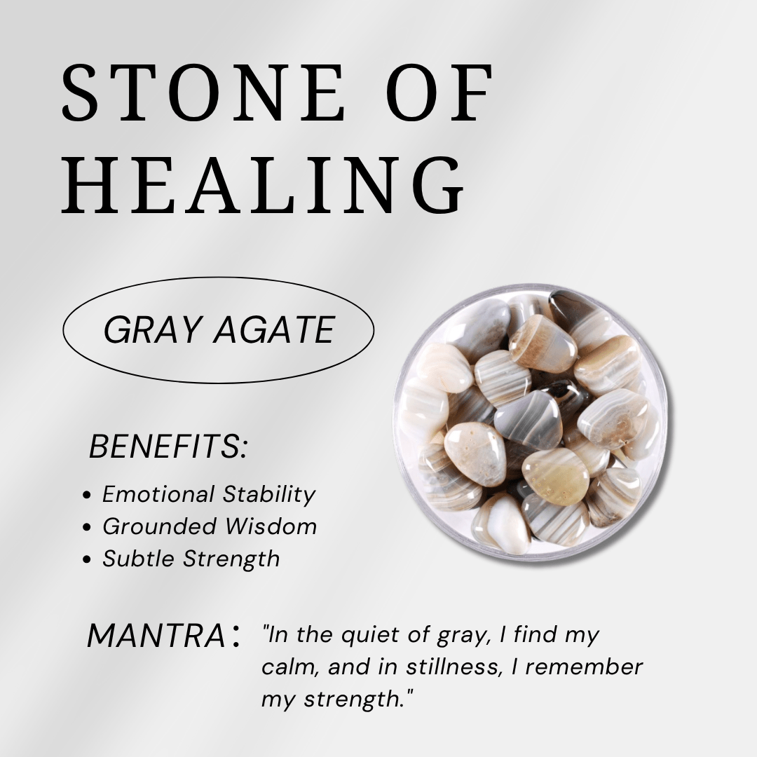 Gray Agate Tower - helmsman - crystal