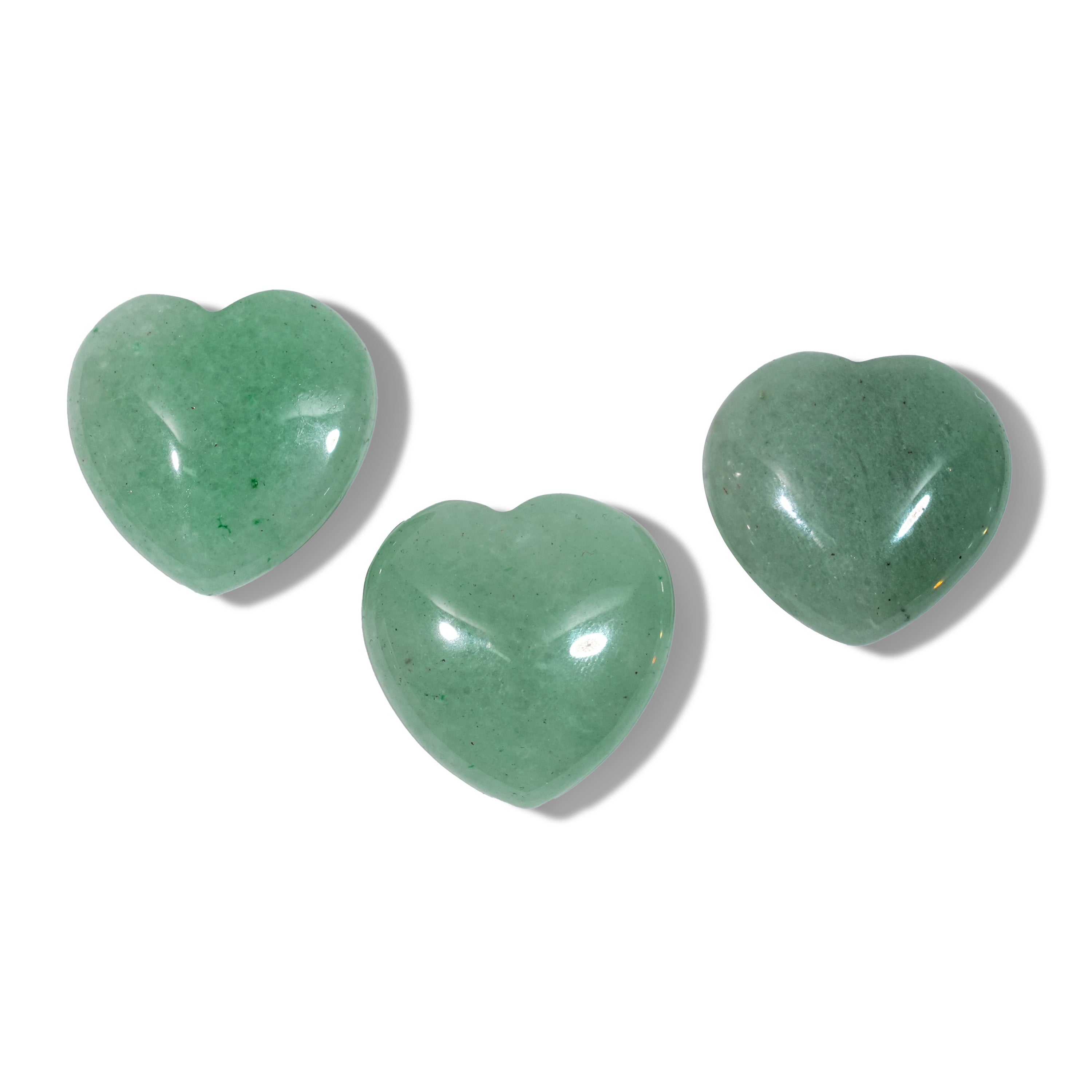 Green Aventurine Mini Heart Set-Helmsman Crystal