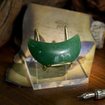 Green Aventurine Moon - helmsman - crystal