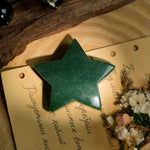 Green Aventurine Pentagram - helmsman - crystal