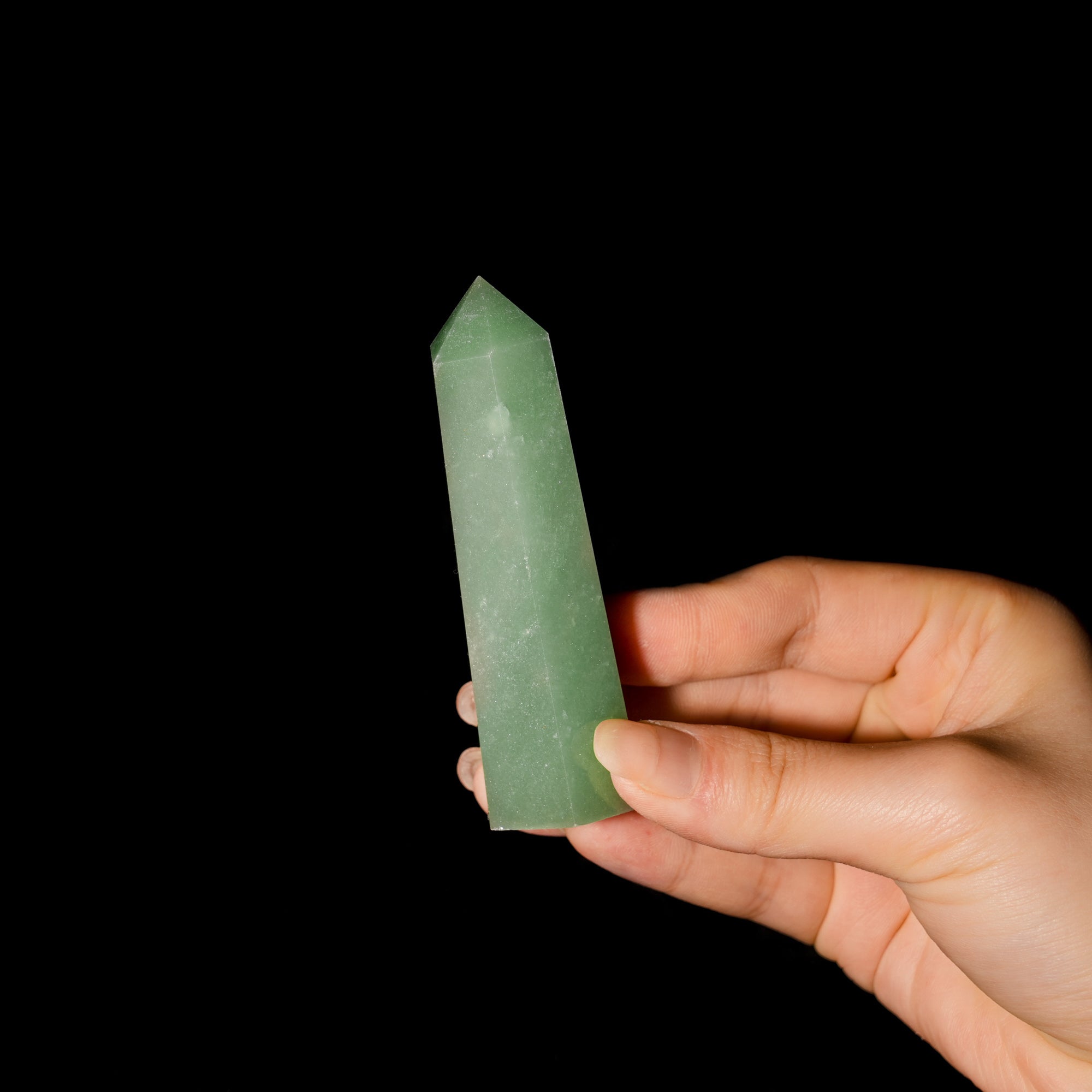 Green Aventurine Point - helmsman - crystal