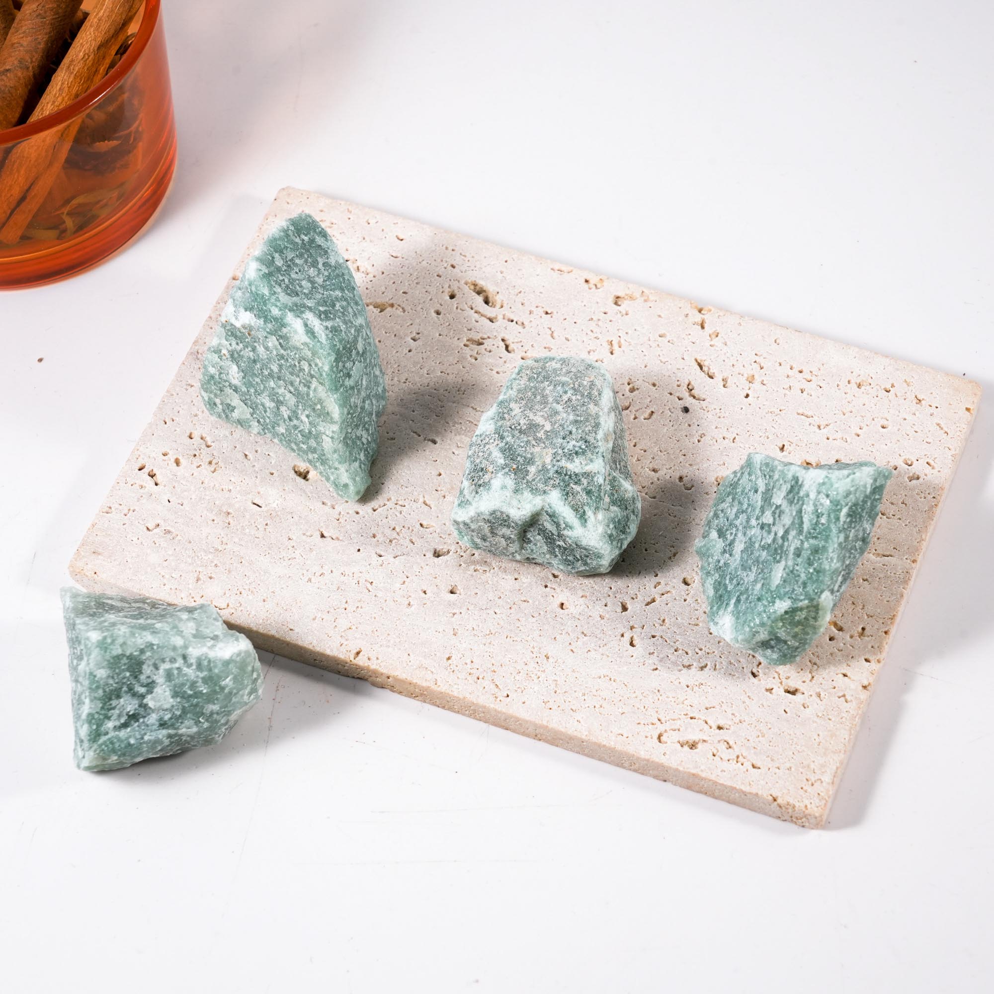 Green Aventurine Rough - helmsman - crystal