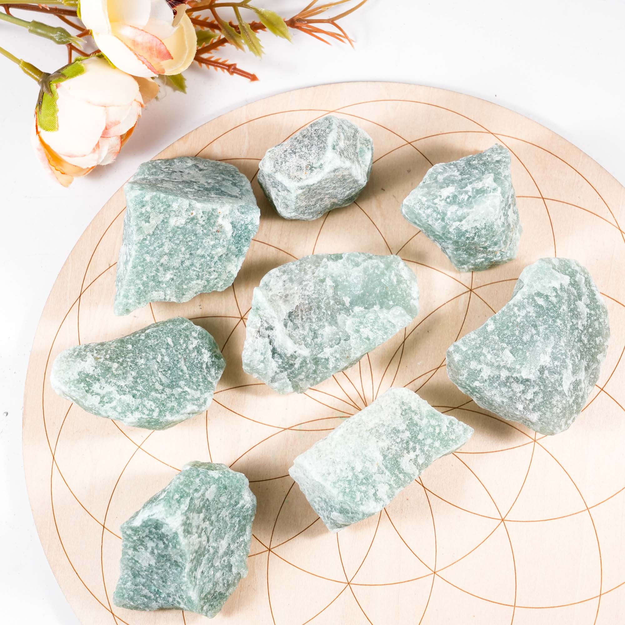 Green Aventurine Rough - helmsman - crystal