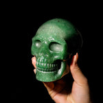 Green Aventurine Skull - helmsman - crystal
