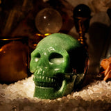 Green Aventurine Skull - helmsman - crystal