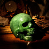 Green Aventurine Skull - helmsman - crystal