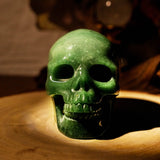 Green Aventurine Skull - helmsman - crystal