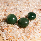 Green Aventurine Tumbled Stone Set - helmsman - crystal