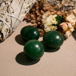 Green Aventurine Tumbled Stone Set - helmsman - crystal