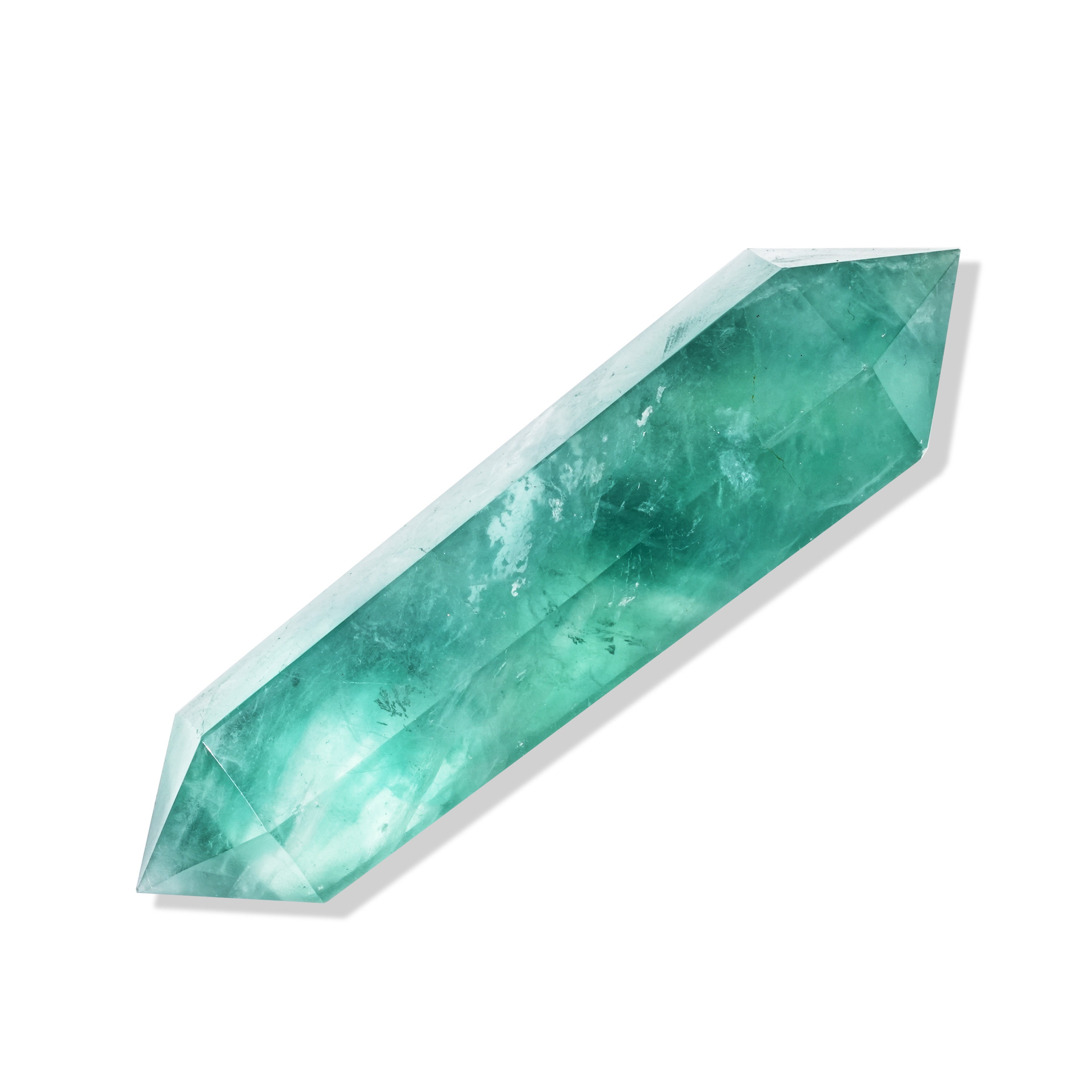 Green Fluorite Double Terminated Point-Helmsman Crystal