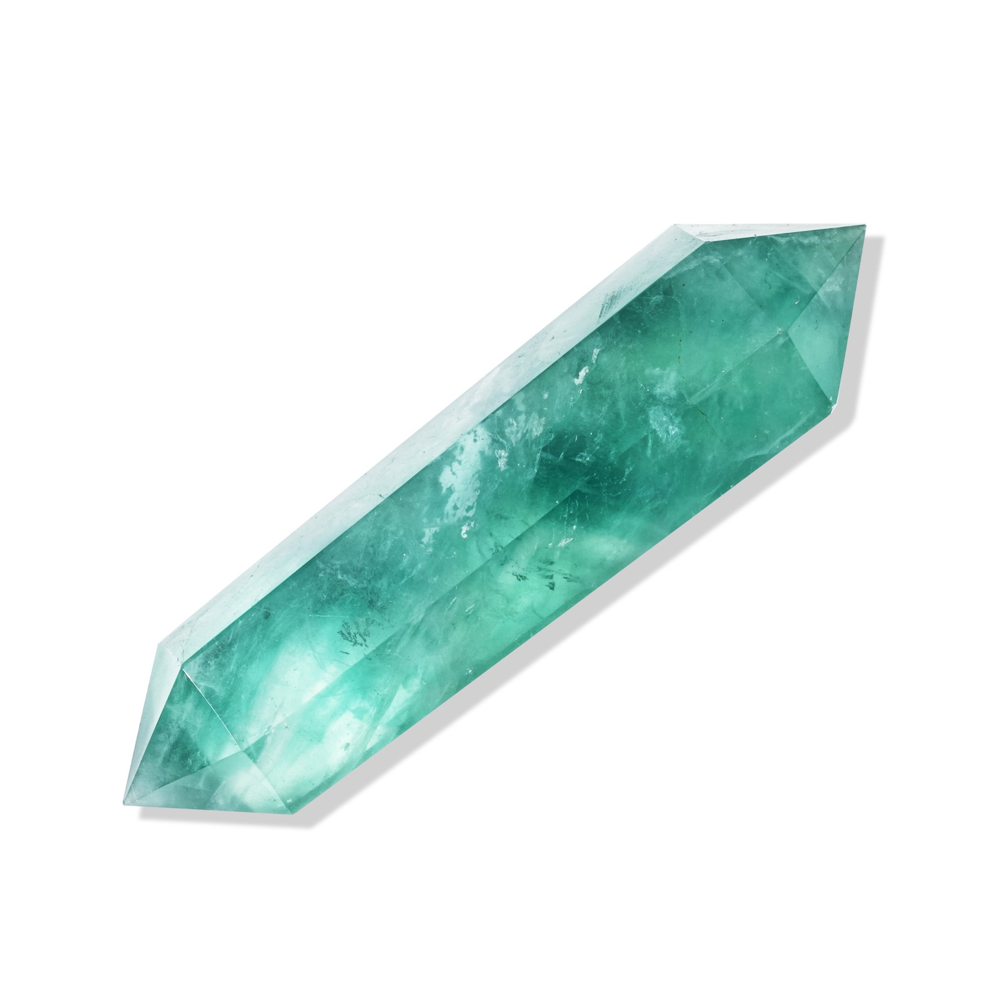 Green Fluorite Double Terminated Point - helmsman - crystal