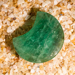 Green Fluorite Moon Ornament-Helmsman Crystal