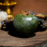 Green Jade Heart-Helmsman Crystal