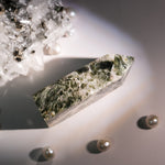 Green Mica Tower - helmsman - crystal