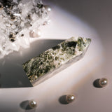 Green Mica Tower - helmsman - crystal