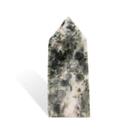 Green Mica Tower - helmsman - crystal