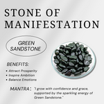 Green Sandstone Heart-Helmsman Crystal