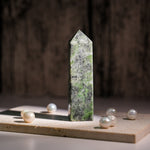 Green Seraphinite Tower - helmsman - crystal