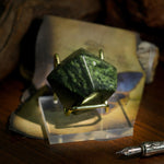 Green Serpentine Freeform - helmsman - crystal