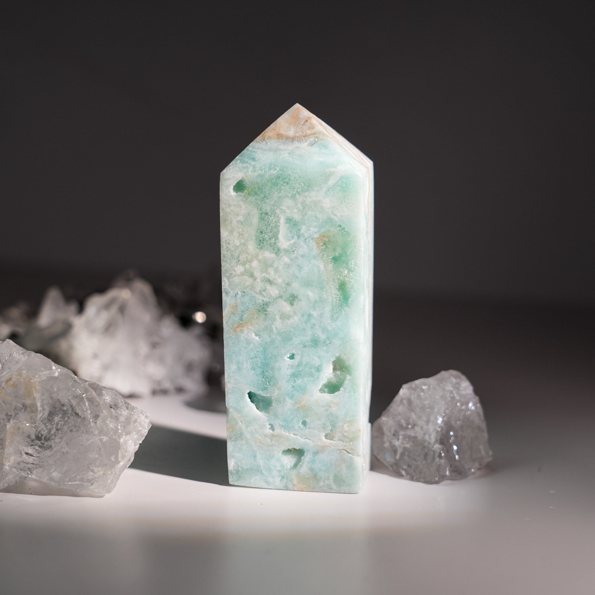 Hemimorphite Tower - helmsman - crystal