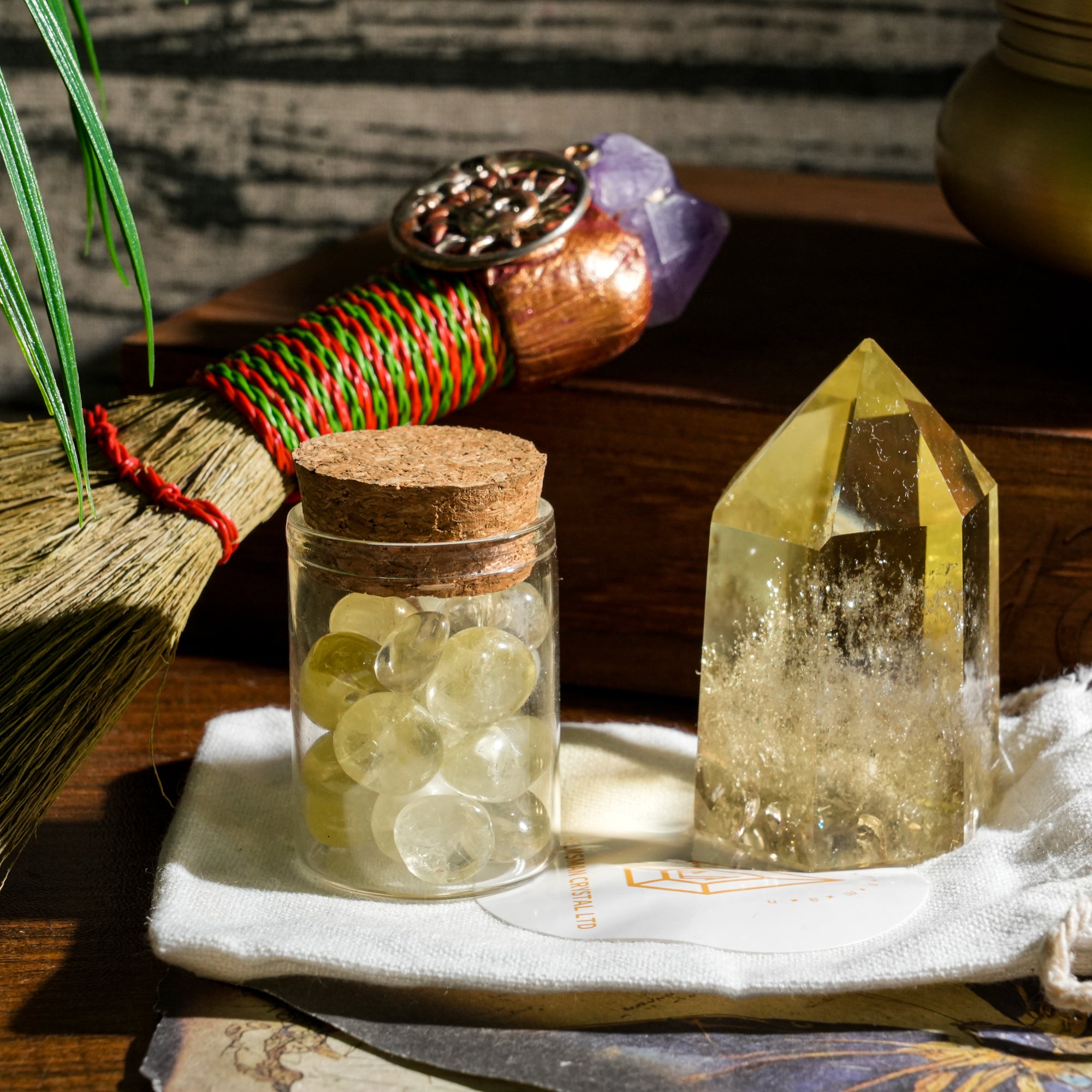 Home Abundance Crystal Ritual Set-Helmsman Crystal