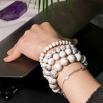 Howlite Bracelet - helmsman - crystal
