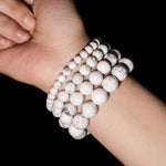 Howlite Bracelet - helmsman - crystal