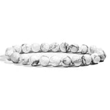 Howlite Bracelet - helmsman - crystal