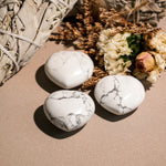 Howlite Mini Heart Set-Helmsman Crystal