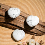 Howlite Mini Heart Set-Helmsman Crystal