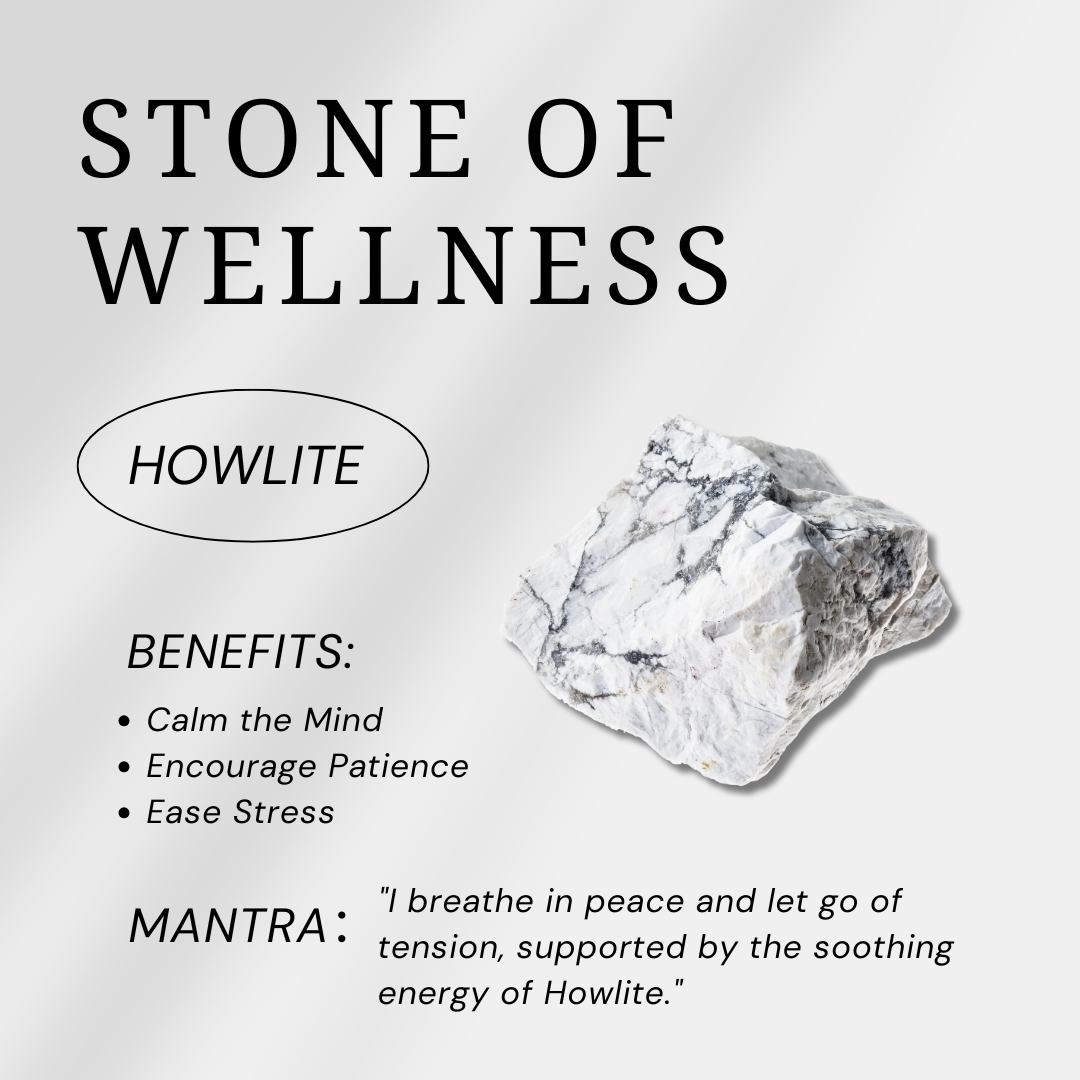 Howlite Mini Heart Set-Helmsman Crystal