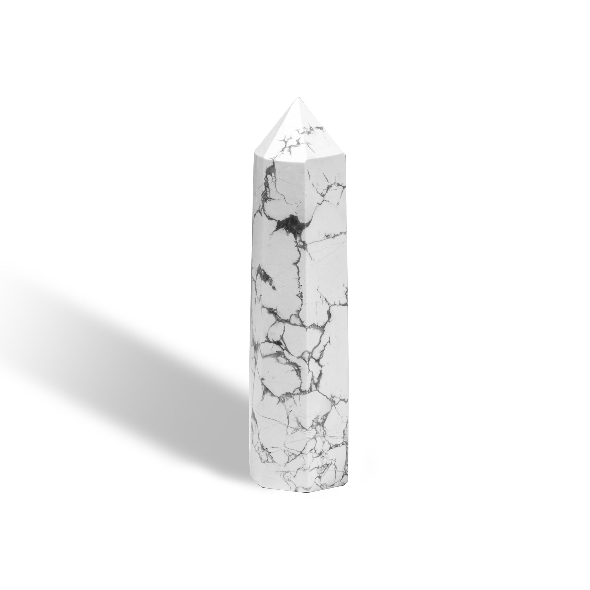 Howlite Point - helmsman - crystal