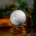 Howlite Sphere - helmsman - crystal