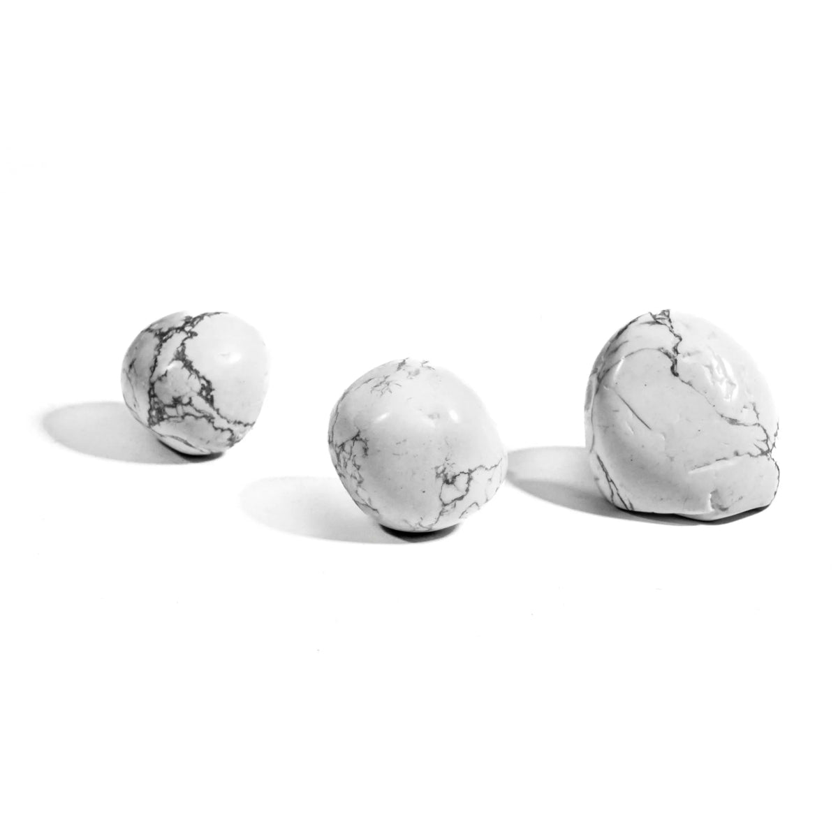 Howlite Tumbled Stone Set - helmsman - crystal
