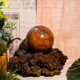 Indonesian Agate Sphere - helmsman - crystal