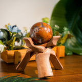 Indonesian Agate Sphere - helmsman - crystal